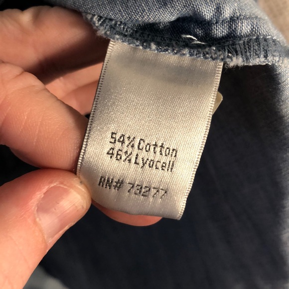 Lauren Conrad Soft Denim Long Sleeve Top - Picture 5 of 7